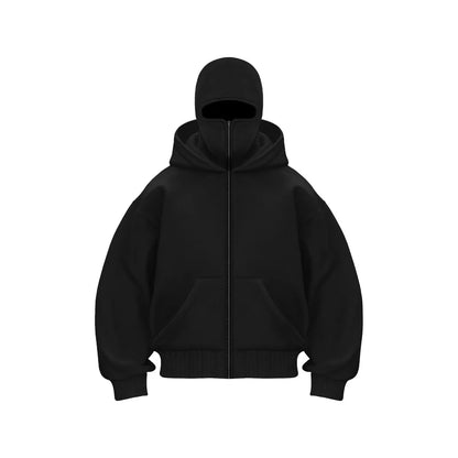 Fleece-lined Double Hooded Sweater
